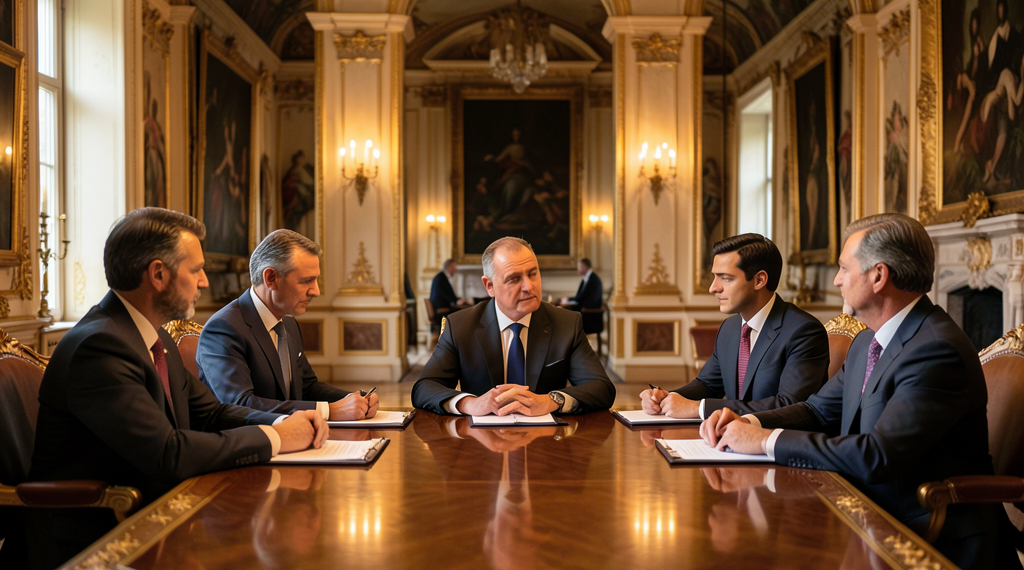 Presidentes y diplomáticos firman el acuerdo de paz entre Estados Unidos e Irán en Versalles