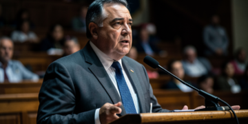 Senador boliviano discute crisis financiera y empresas estatales en el Parlamento.