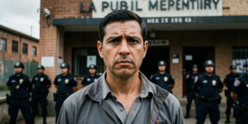 Edmand Lara llega a la Fiscalía de La Paz para declarar sobre el caso de presunta corrupción en la Policía Boliviana.