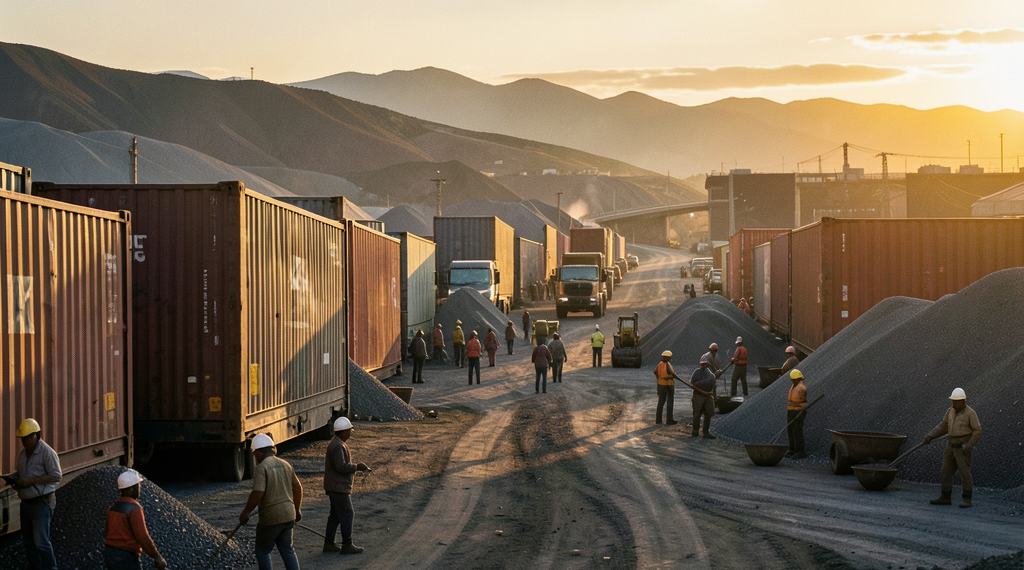 Gráfico de barras que muestra el crecimiento del valor de exportaciones bolivianas frente a la caída en toneladas.
