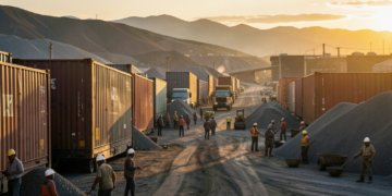 Gráfico de barras que muestra el crecimiento del valor de exportaciones bolivianas frente a la caída en toneladas.
