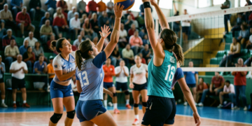 Selección boliviana de voleibol celebra su histórica clasificación al Preolímpico en Cochabamba.