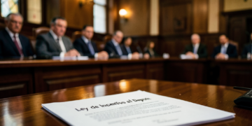 Senadores bolivianos durante la sesión de aprobación del Proyecto de Ley de Incentivo al Deporte en La Paz.