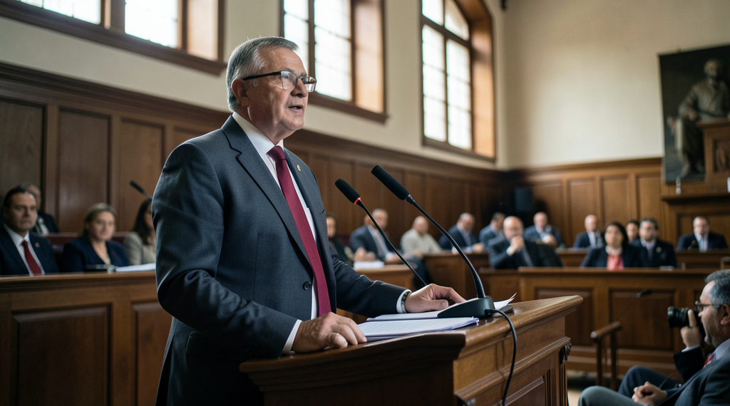 Ministro de Economía presenta proyecto de Ley de Inversiones ante la Asamblea Legislativa en La Paz.